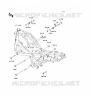 FRAME PARTS (COUVERTURE) voor Kawasaki ZZR600 1996