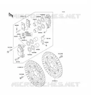 FRONT BRAKE voor Kawasaki ZZR600 1996