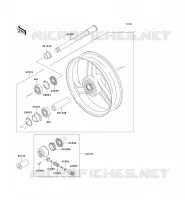 FRONT HUB voor Kawasaki ZZR600 1996
