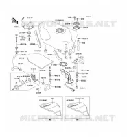 FUEL TANK voor Kawasaki ZZR600 1996