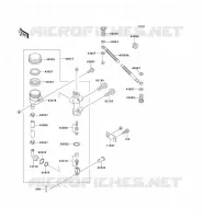 REAR MASTER CYLINDER voor Kawasaki ZZR600 1996