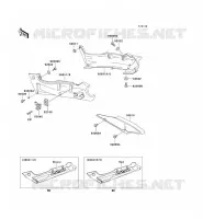 SIDE COVERS   CHAIN COVER(2/2) voor Kawasaki ZZR600 1996