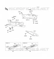SIDE COVERS   CHAIN COVER voor Kawasaki ZZR600 1996