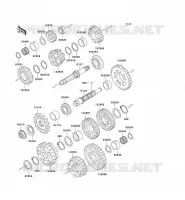 TRANSMISSION voor Kawasaki ZZR600 1996