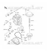 CARBURETOR PARTS voor Kawasaki ZZR600 1996