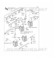 CARBURETOR voor Kawasaki ZZR600 1996