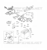 CHASSIS ELECTRICAL EQUIPMENT voor Kawasaki ZZR600 1996