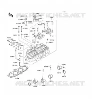 CYLINDER HEAD voor Kawasaki ZZR600 1996