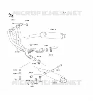 EXHAUST voor Kawasaki ZZR600 1996