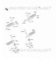FOOTREST voor Kawasaki ZZR600 1996