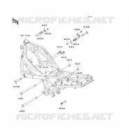 FRAME PARTS (COUVERTURE) voor Kawasaki ZZR600 1996