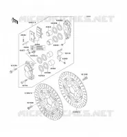 FRONT BRAKE voor Kawasaki ZZR600 1996
