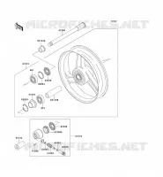 FRONT HUB voor Kawasaki ZZR600 1996