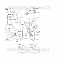 FUEL TANK voor Kawasaki ZZR600 1996