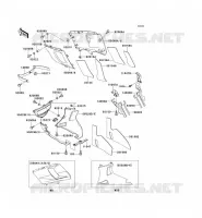 LOWER COWLING voor Kawasaki ZZR600 1996