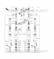 FRONT FORK voor Kawasaki ZZR600 1997