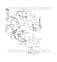 LOWER COWLING voor Kawasaki ZZR600 1997