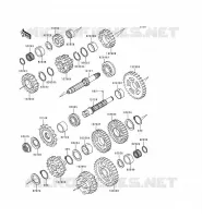 TRANSMISSION voor Kawasaki ZZR600 1997