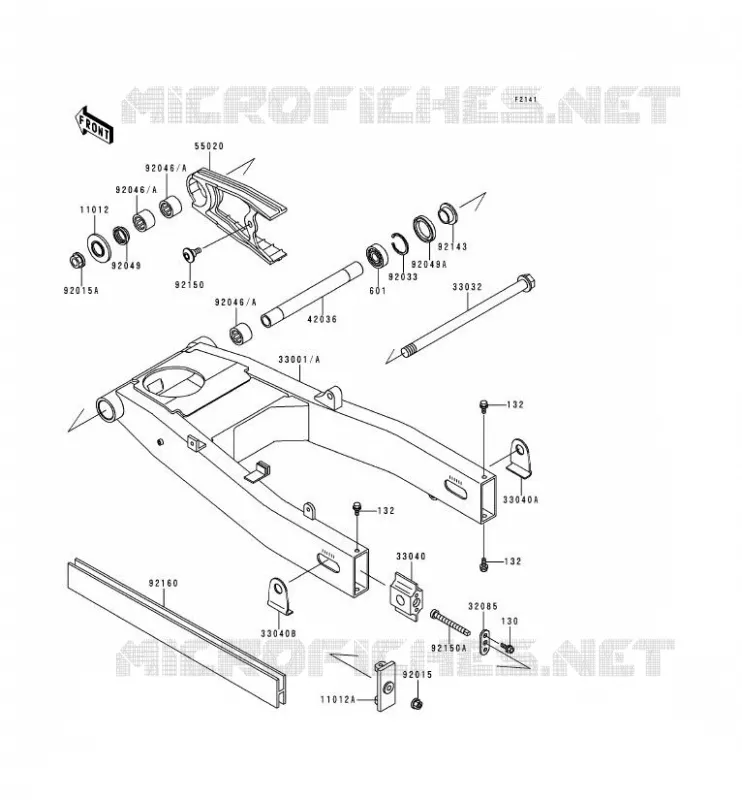 SWINGARM Kawasaki MOTOS 600 1997 ZZR600  ZX600-E5