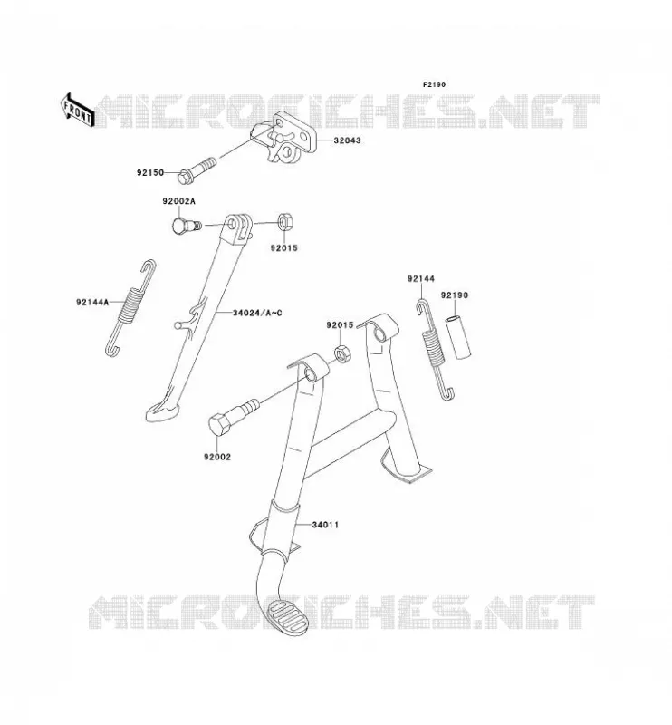 STAND Kawasaki MOTOS 600 2000 ZZR600  ZX600-E8