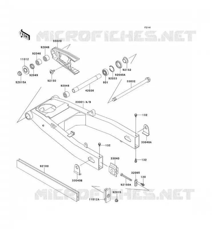 SWINGARM Kawasaki MOTOS 600 2000 ZZR600  ZX600-E8