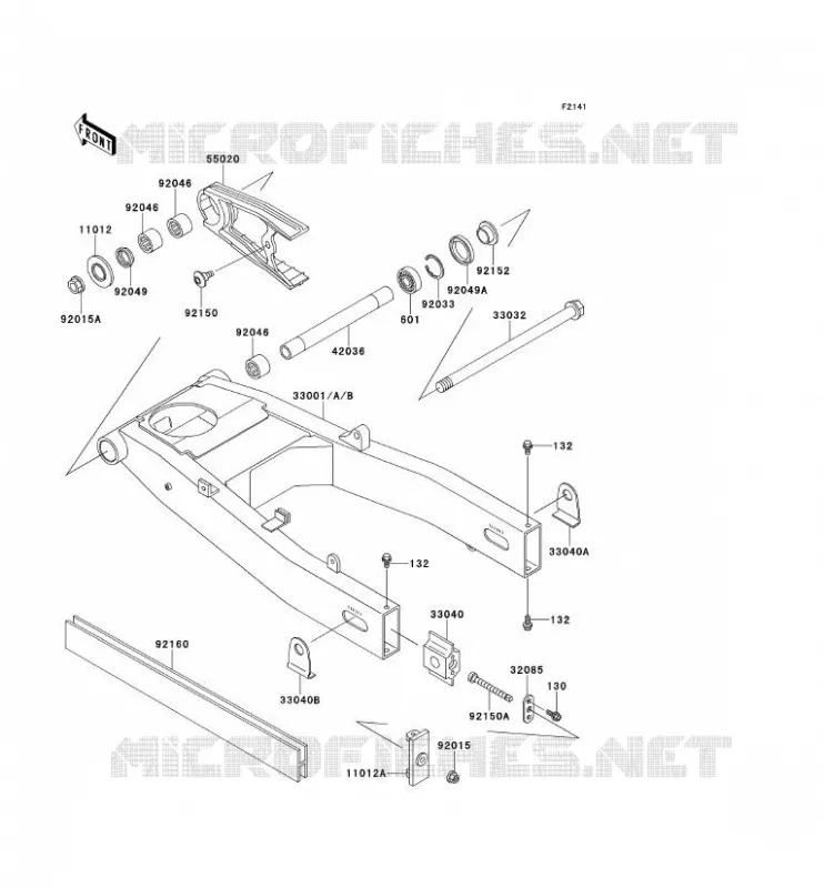 SWINGARM Kawasaki MOTOS 600 2000 ZZR600  ZX600-E8