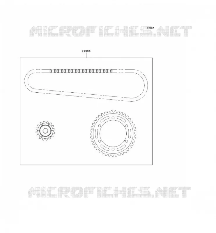 CHAIN KIT Kawasaki MOTOS 600 1996 NINJA ZX-6R  ZX600-F2