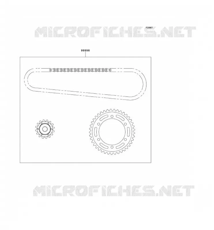 CHAIN KIT Kawasaki MOTOS 600 1996 NINJA ZX-6R  ZX600-F2