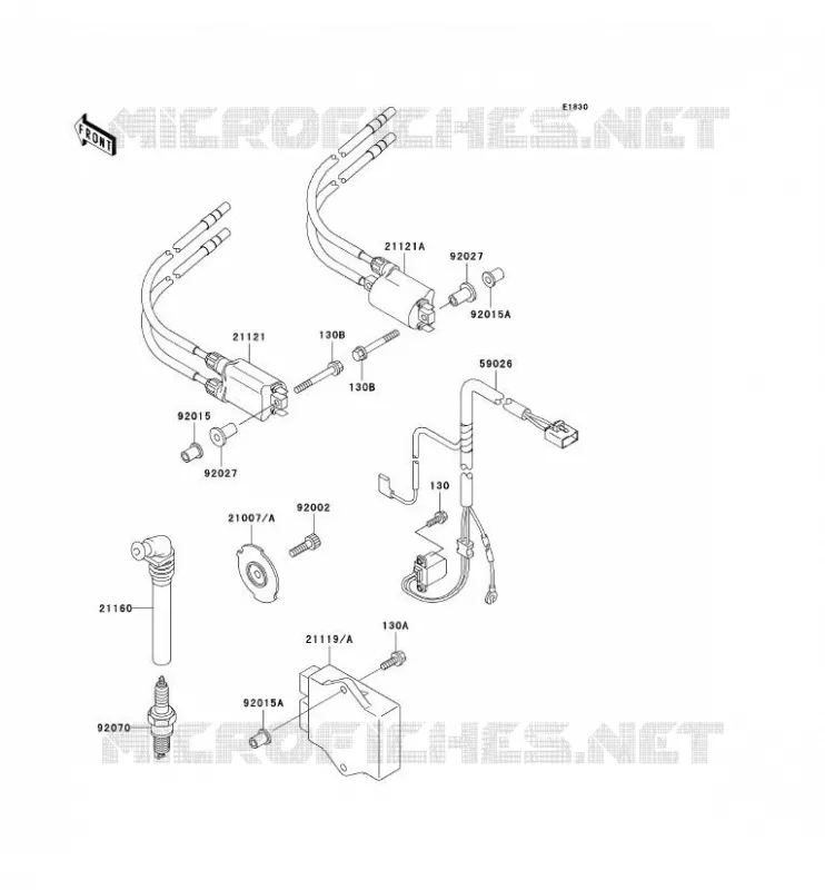 IGNITION SYSTEM Kawasaki MOTOS 600 1997 NINJA ZX-6R  ZX600-F3