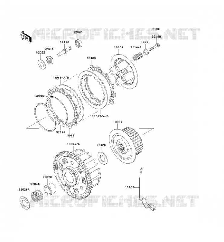CLUTCH Kawasaki MOTOS 600 1997 NINJA ZX-6R  ZX600-F3