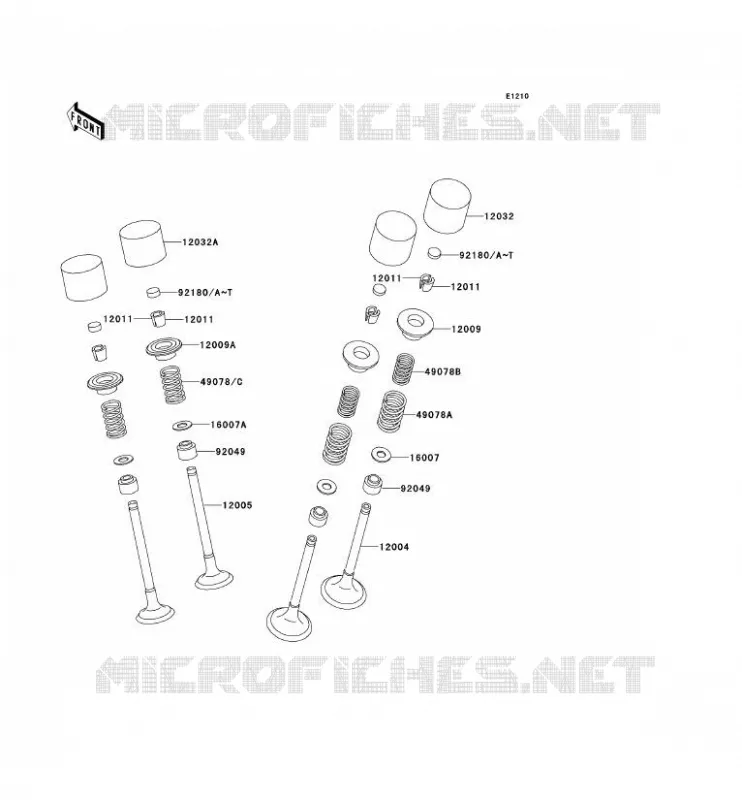 VALVE Kawasaki MOTOS 600 1997 NINJA ZX-6R  ZX600-F3