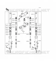 FRONT FORK  600 kawasaki-motorfietsen 1998 NINJA ZX-6R F_09
