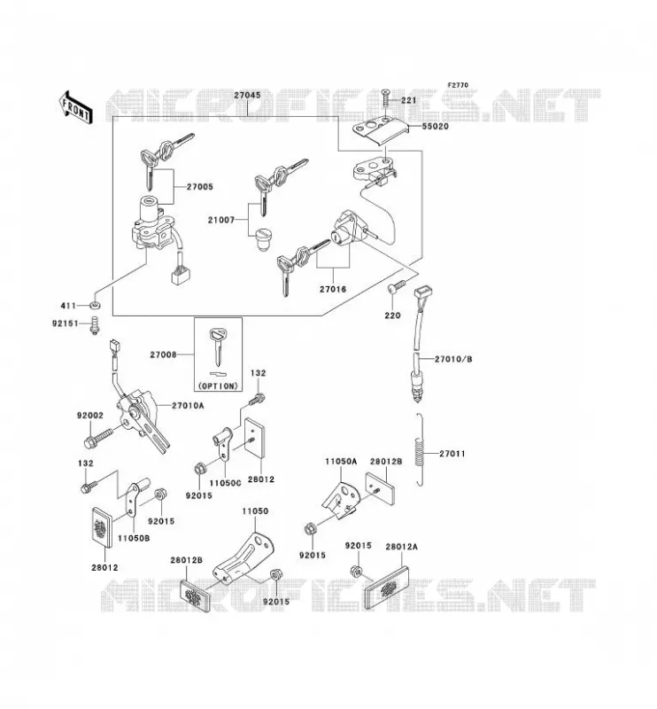 SWITCH - REFLECTORS Kawasaki MOTOS 600 2000 NINJA ZX-6R  ZX600-J1