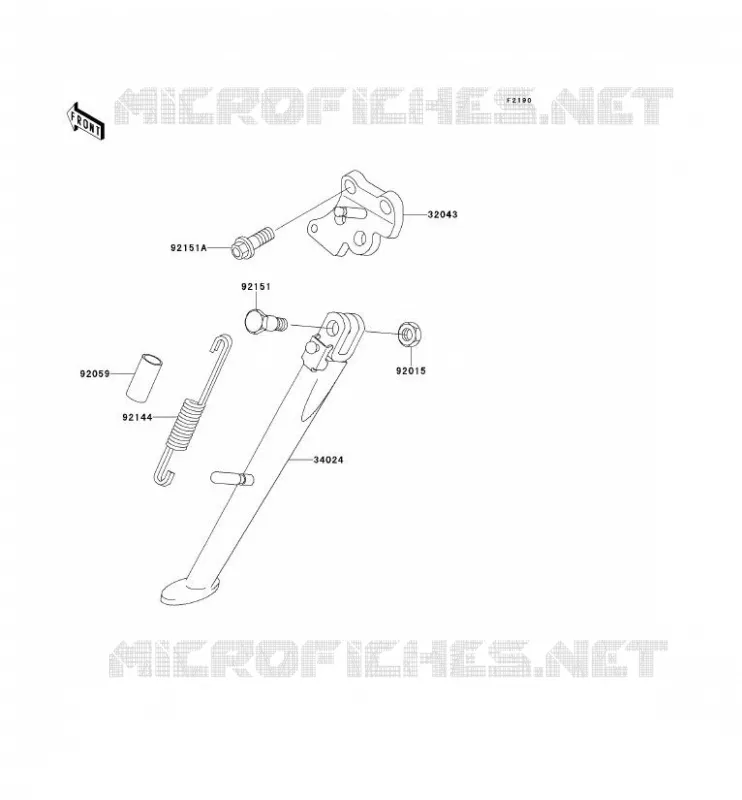 STAND Kawasaki MOTOS 600 2001 NINJA ZX-6R  ZX600-J2P