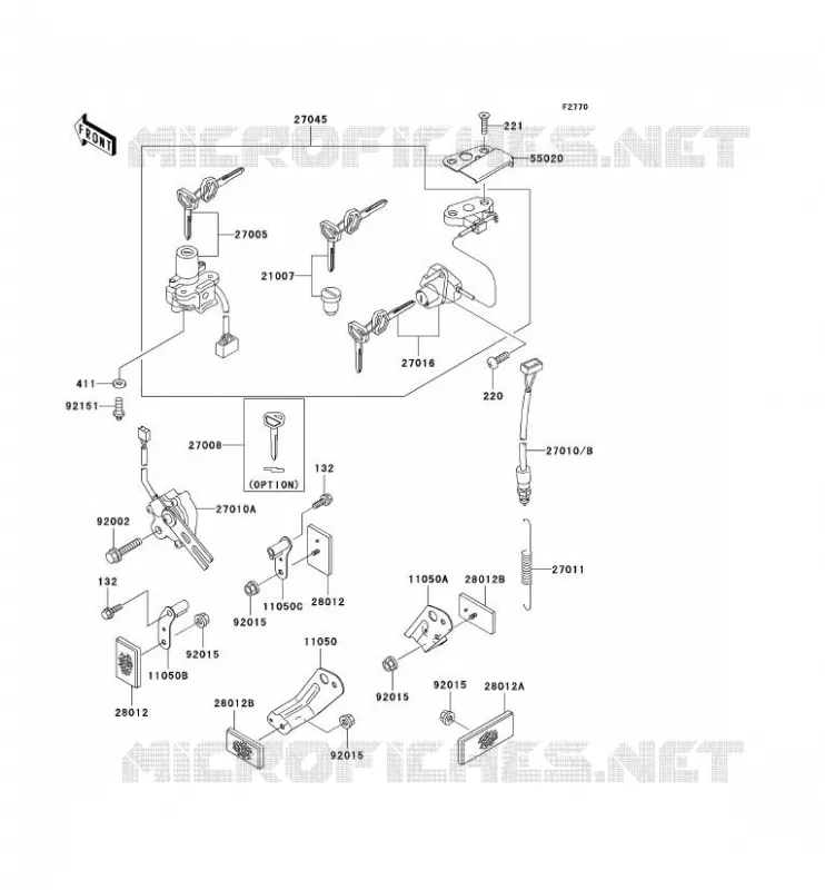 SWITCH - REFLECTORS Kawasaki MOTOS 600 2002 NINJA ZX-6R  ZX600-J3