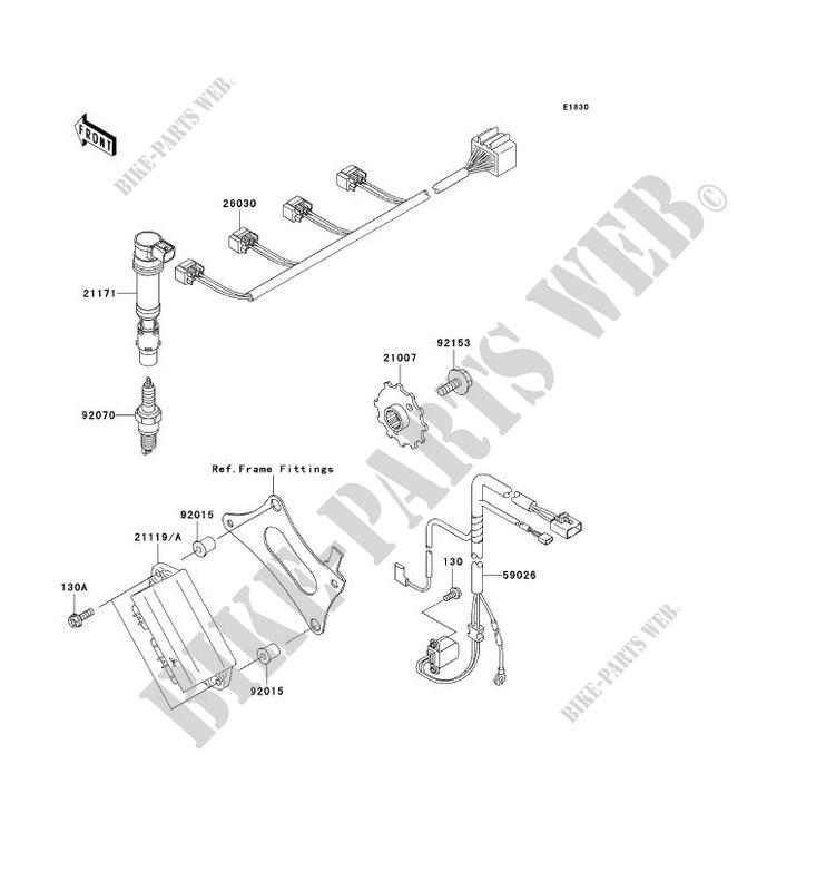 IGNITION SYSTEM voor Kawasaki ZZR600 2008
