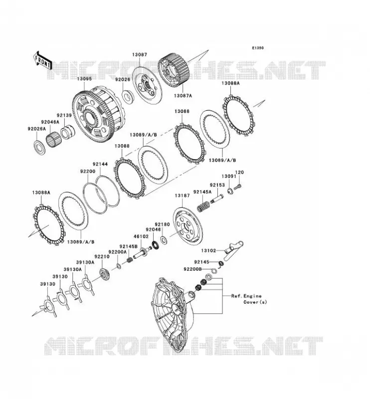 CLUTCH Kawasaki MOTOS 600 2007 NINJA ZX-6R  ZX600P7F