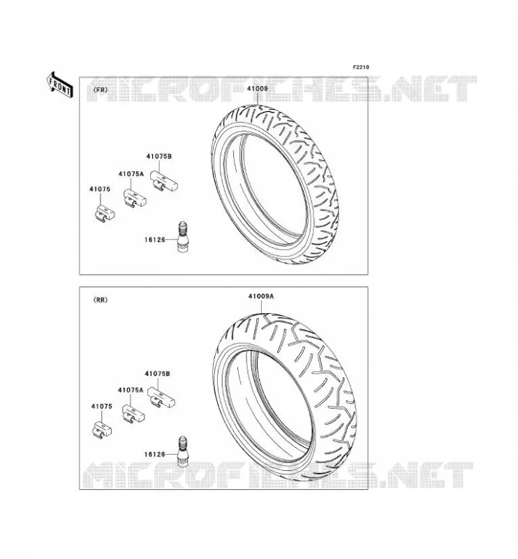 TIRES Kawasaki MOTOS 600 2007 NINJA ZX-6R  ZX600P7F