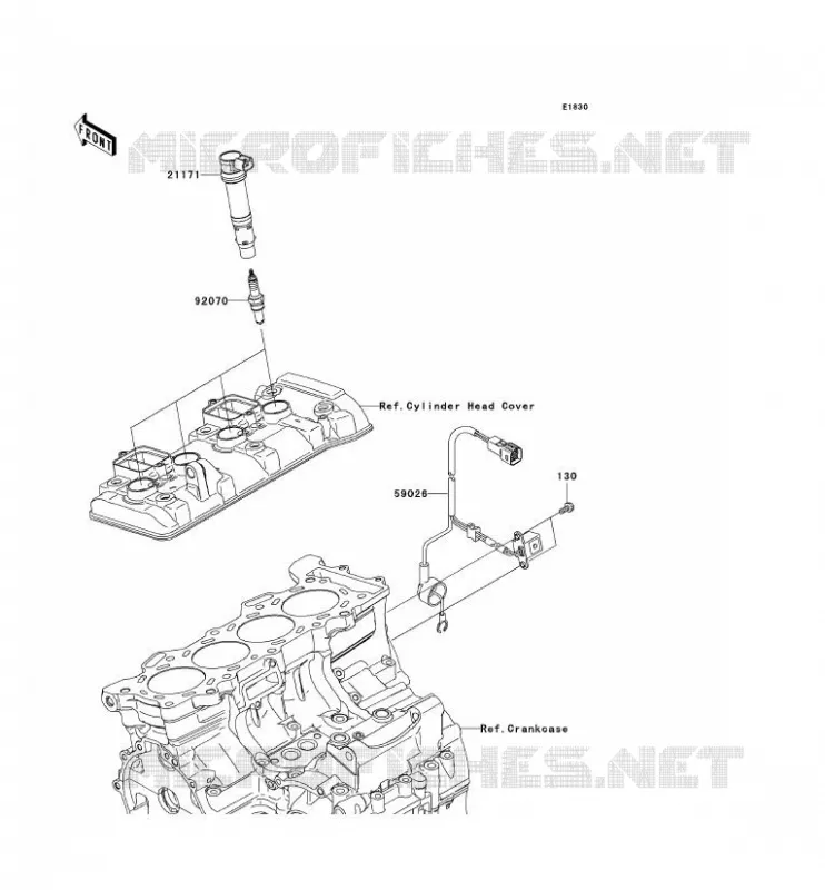 IGNITION SYSTEM Kawasaki MOTOS 600 2007 NINJA ZX-6R  ZX600P7F