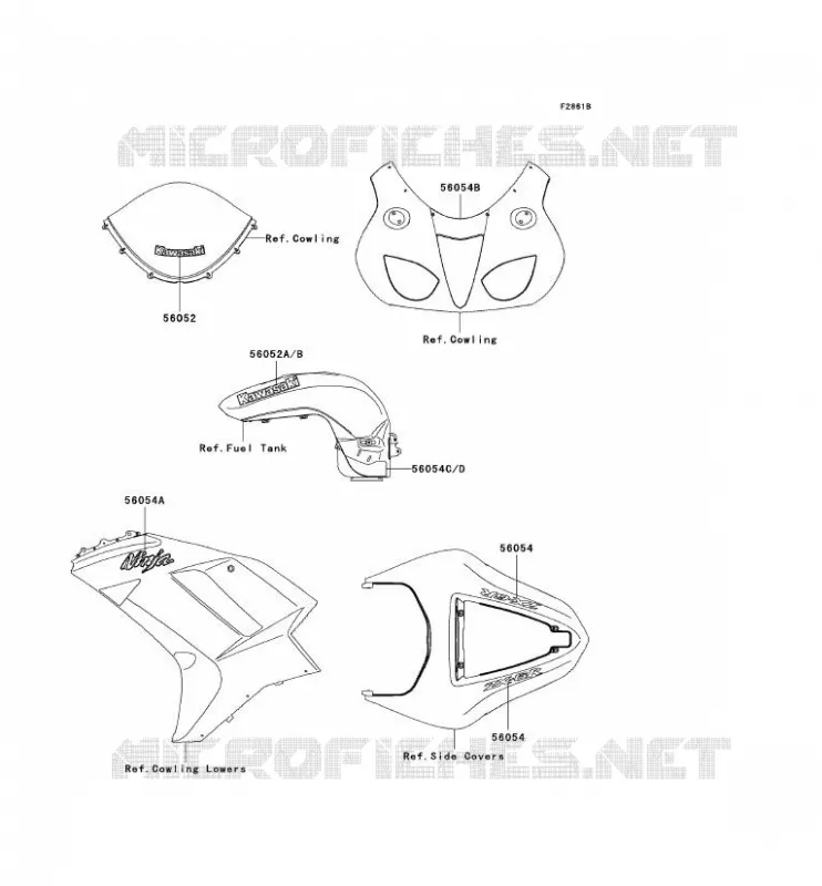 STICKER(GREEN) Kawasaki MOTOS 600 2007 NINJA ZX-6R  ZX600P7F
