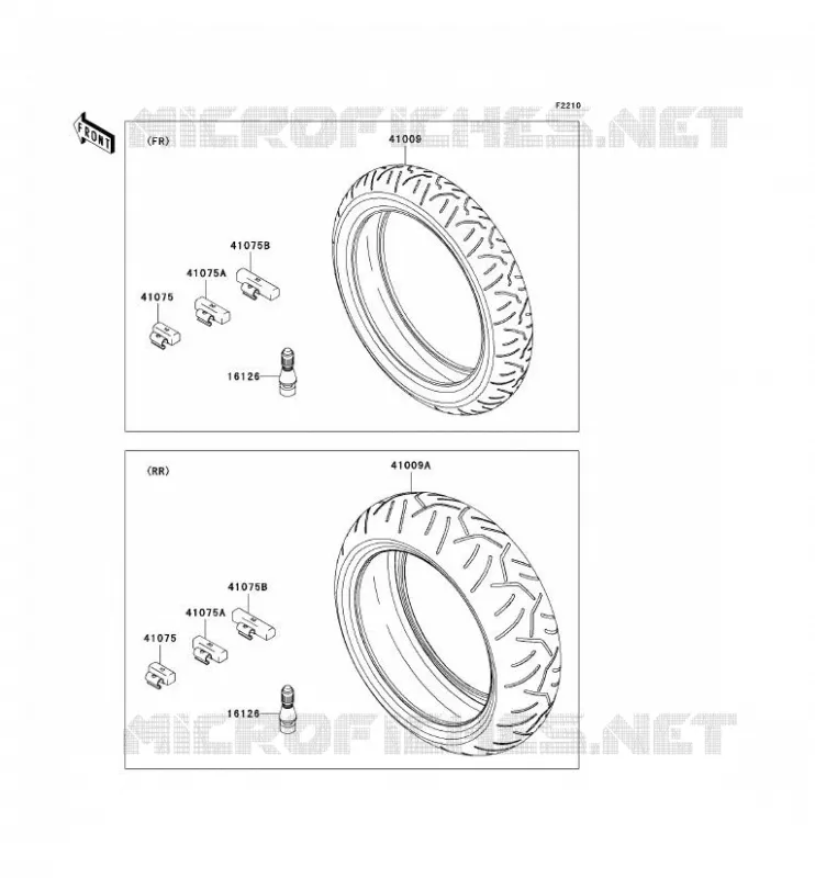 TIRES Kawasaki MOTOS 600 2007 NINJA ZX-6R  ZX600P7F