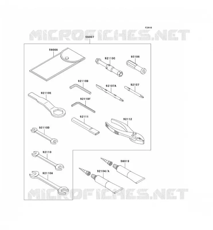 TOOL Kawasaki MOTOS 600 2007 NINJA ZX-6R  ZX600P7F