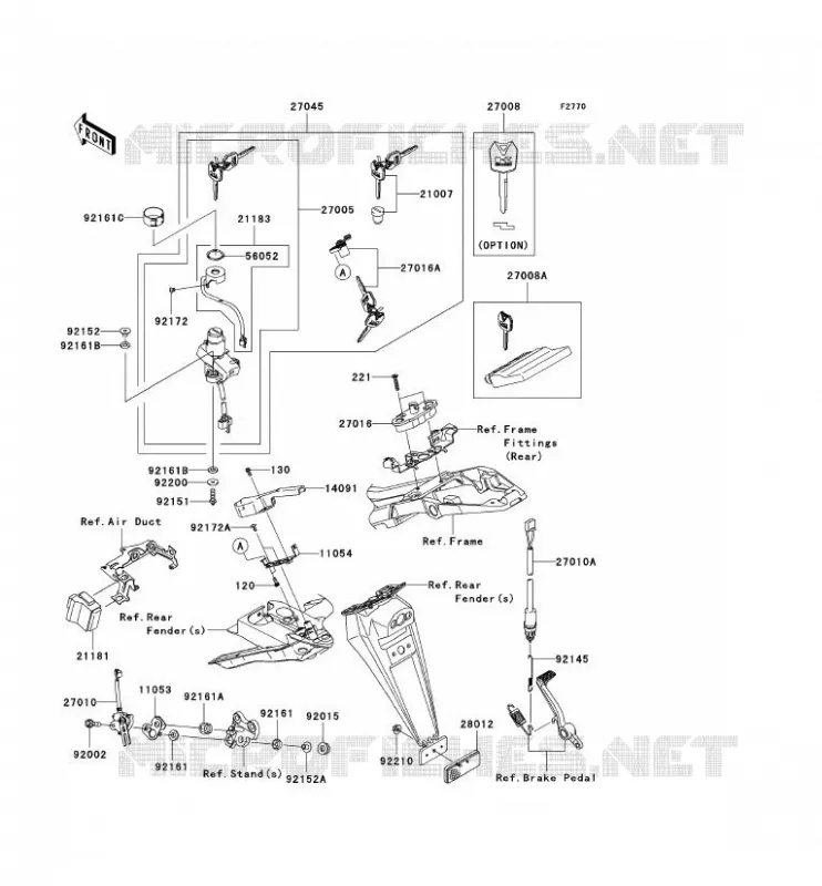 SWITCH Kawasaki MOTOS 600 2008 NINJA ZX-6R  ZX600P8F