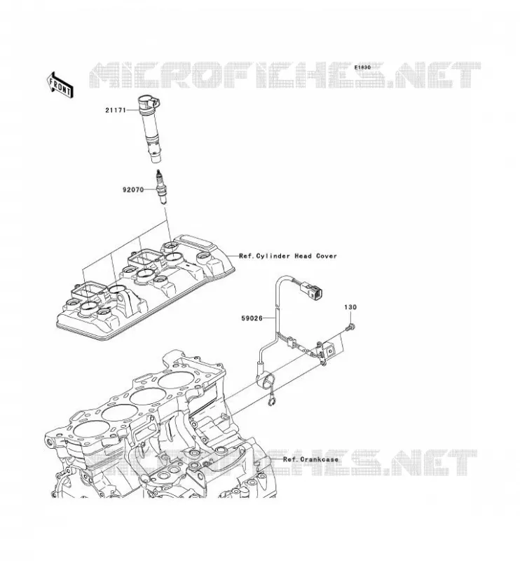 IGNITION SYSTEM Kawasaki MOTOS 600 2009 NINJA ZX-6R  ZX600R9F