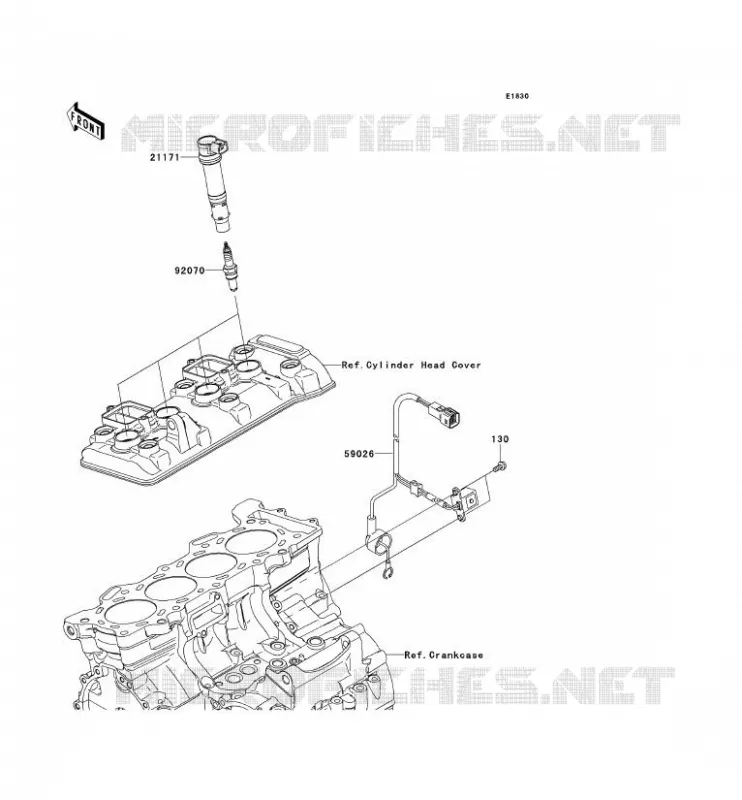 IGNITION SYSTEM Kawasaki MOTOS 600 2010 NINJA ZX-6R  ZX600RAF
