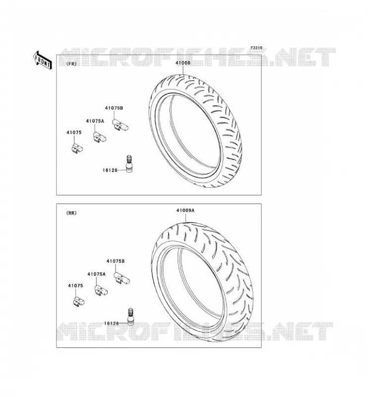 TIRES Kawasaki MOTOS 600 2011 NINJA ZX-6R  ZX600RBF