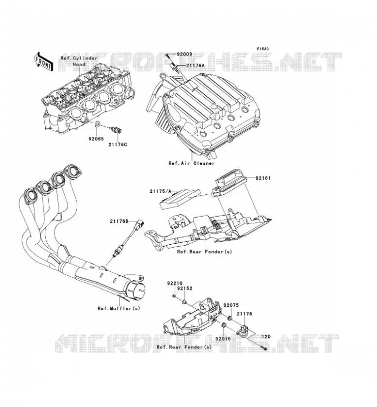 FUEL INJECTION Kawasaki MOTOS 600 2011 NINJA ZX-6R  ZX600RBF