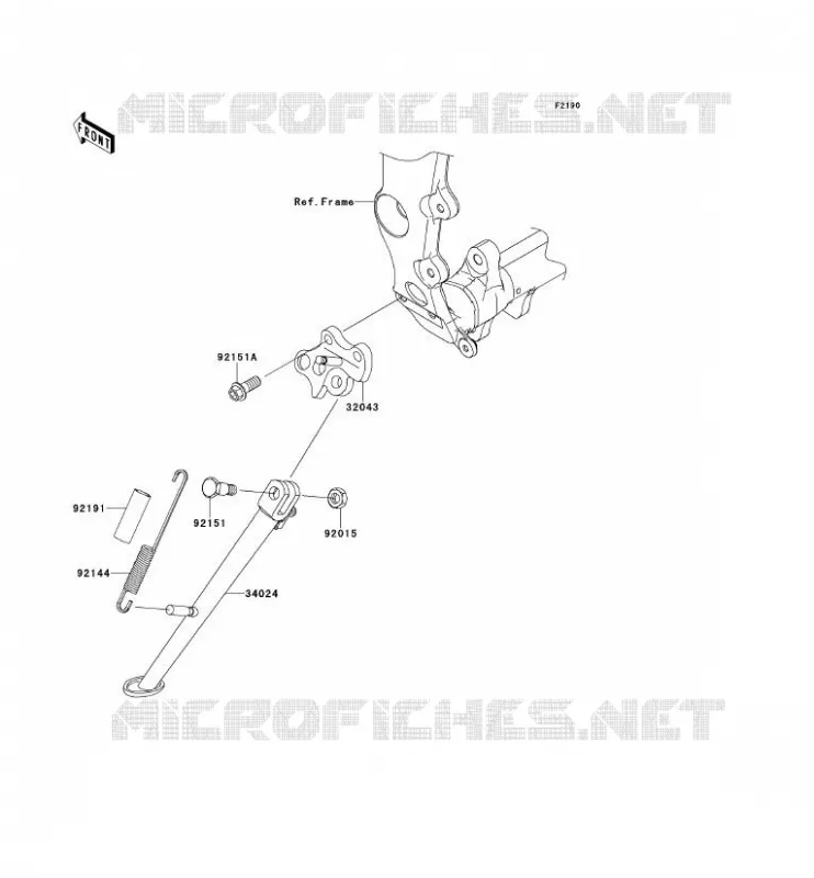 STAND Kawasaki MOTOS 600 2011 NINJA ZX-6R  ZX600RBF