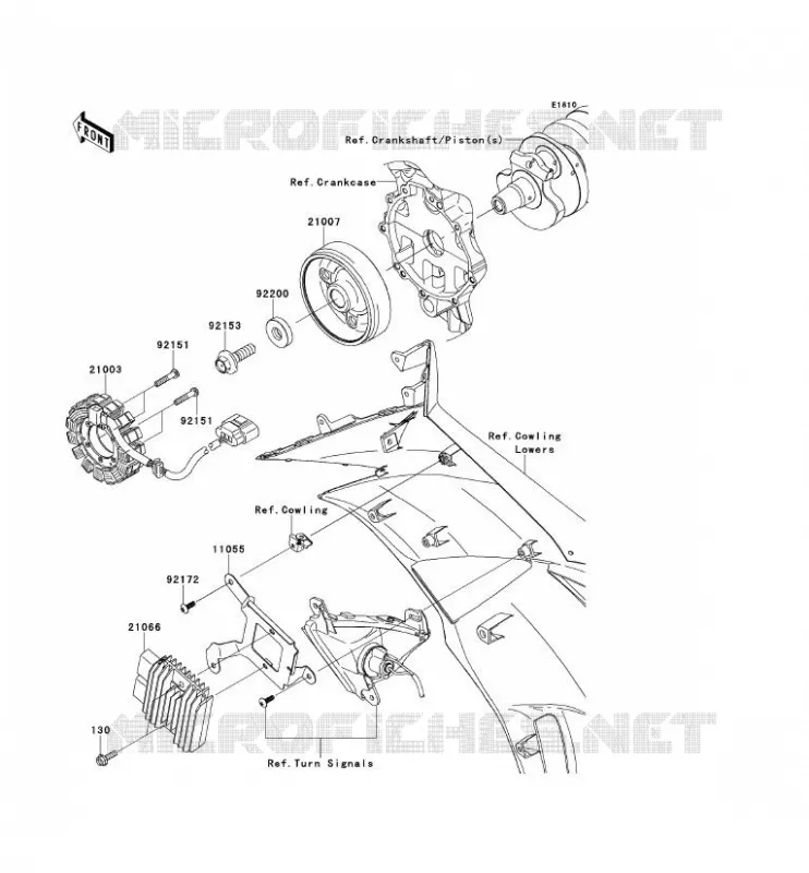 GENERATOR Kawasaki MOTOS 600 2012 NINJA ZX-6R  ZX600RCF
