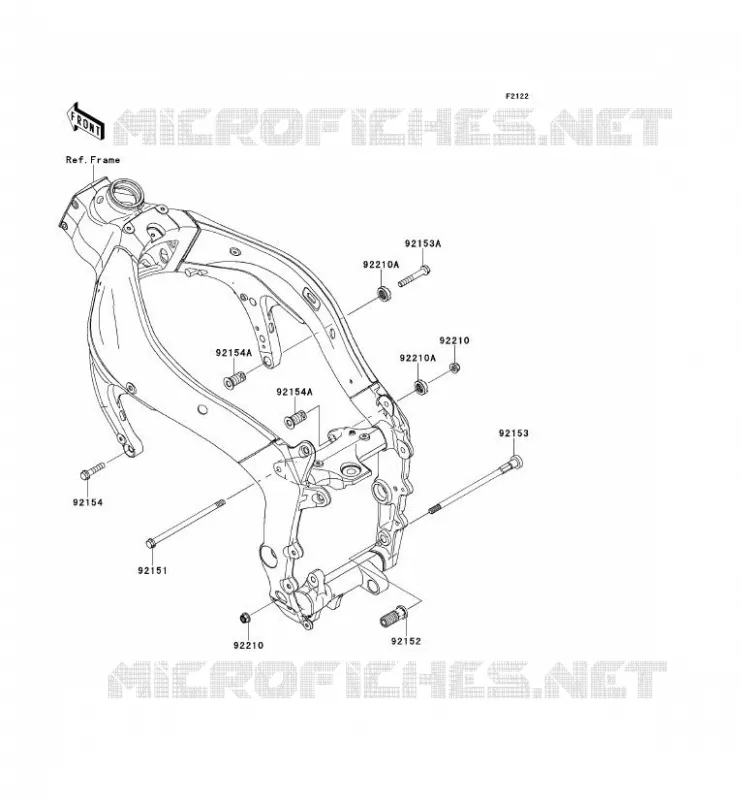 ENGINE MOUNT Kawasaki MOTOS 600 2012 NINJA ZX-6R  ZX600RCF